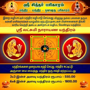 Sri Lakshmi Narayana Yantra Kanya (Virgo)