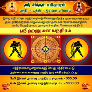 Sri Hanuman Yantra Kumbham (Aquarius)